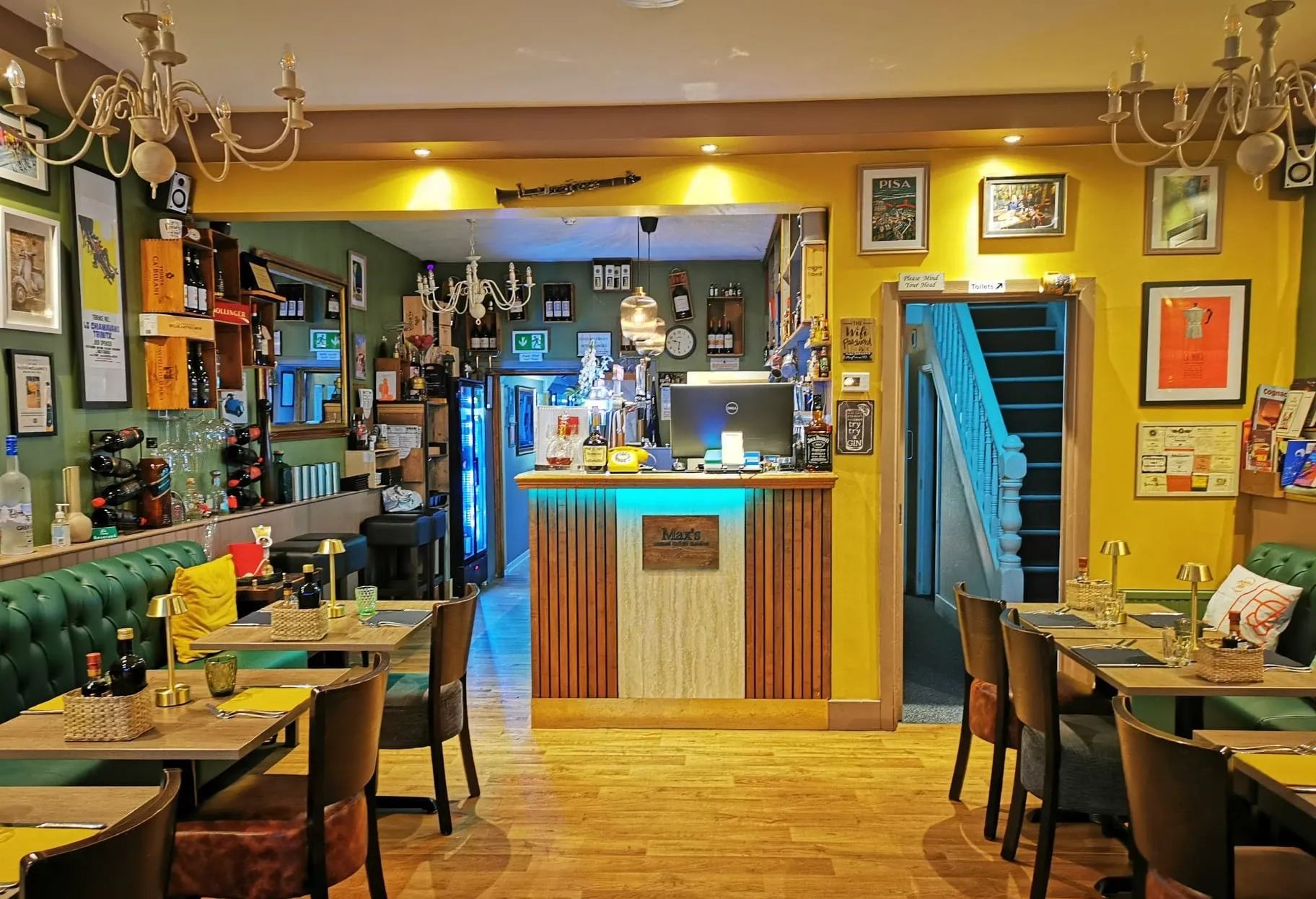 Max's Brasserie restaurant front, Southampton — Italian dining opposite the Mayflower Theatre.